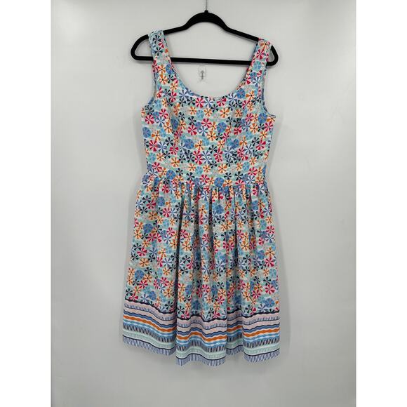 eshakti Dresses & Skirts - eShakti sleeveless Summer print mini dress Size 12/ Large